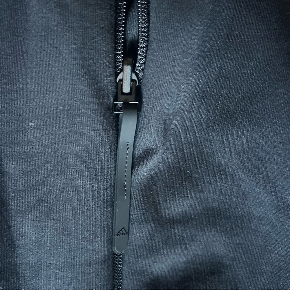 Adidas ZNE Tracksuit Set Women Medium Black Full Zip Hoodie Joggers Athleisure - Picture 8 of 12